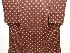 アンティーク　紋錦紗花模様着物